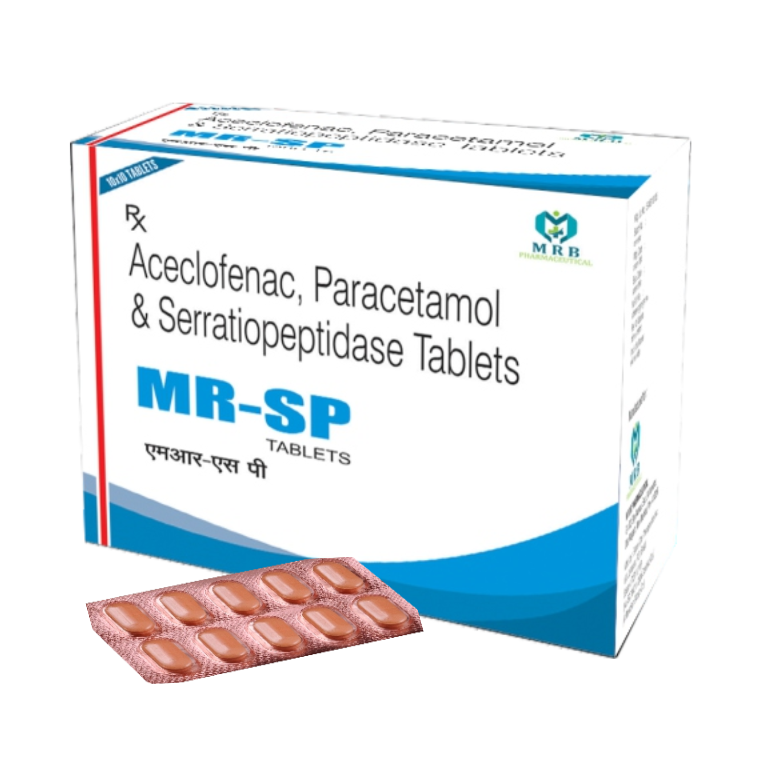 MR-SP (ACECLO.100MG+PARA325+SERRATIOPEPTIDASE 15MG)