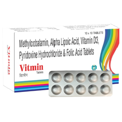 VITMIN TAB (METHYLCOBALAMIN 1500MCG,ALA 100MG,VIT D3 1000IU PYRIDOXINE 3MG,FOLLIC ACID 1.5)