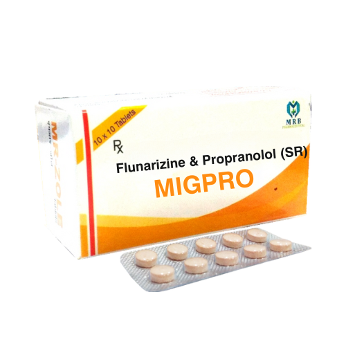 MIGPRO (FLUNARZINE 10MG+PROPRANOLOL40MG)