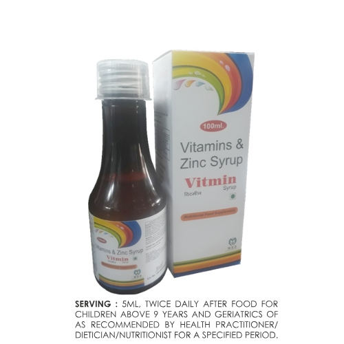VITMIN SYP (EACH 5ML ENERGY 10 KCAL, CARBOHYDRATE 2.5 GM,SFA<1GM,)